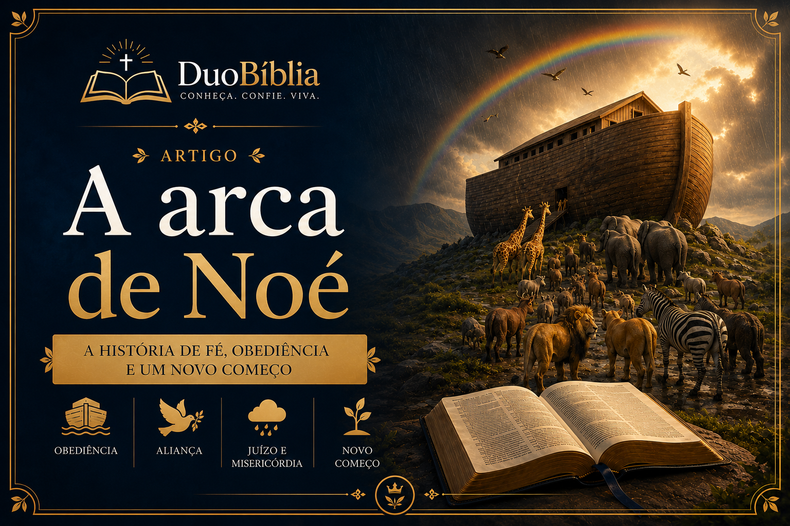 Artigo: A arca de Noé: conheça a história do dilúvio