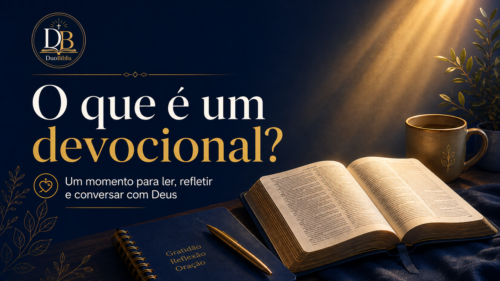 Biblia aberta e o texto o que é um devocional