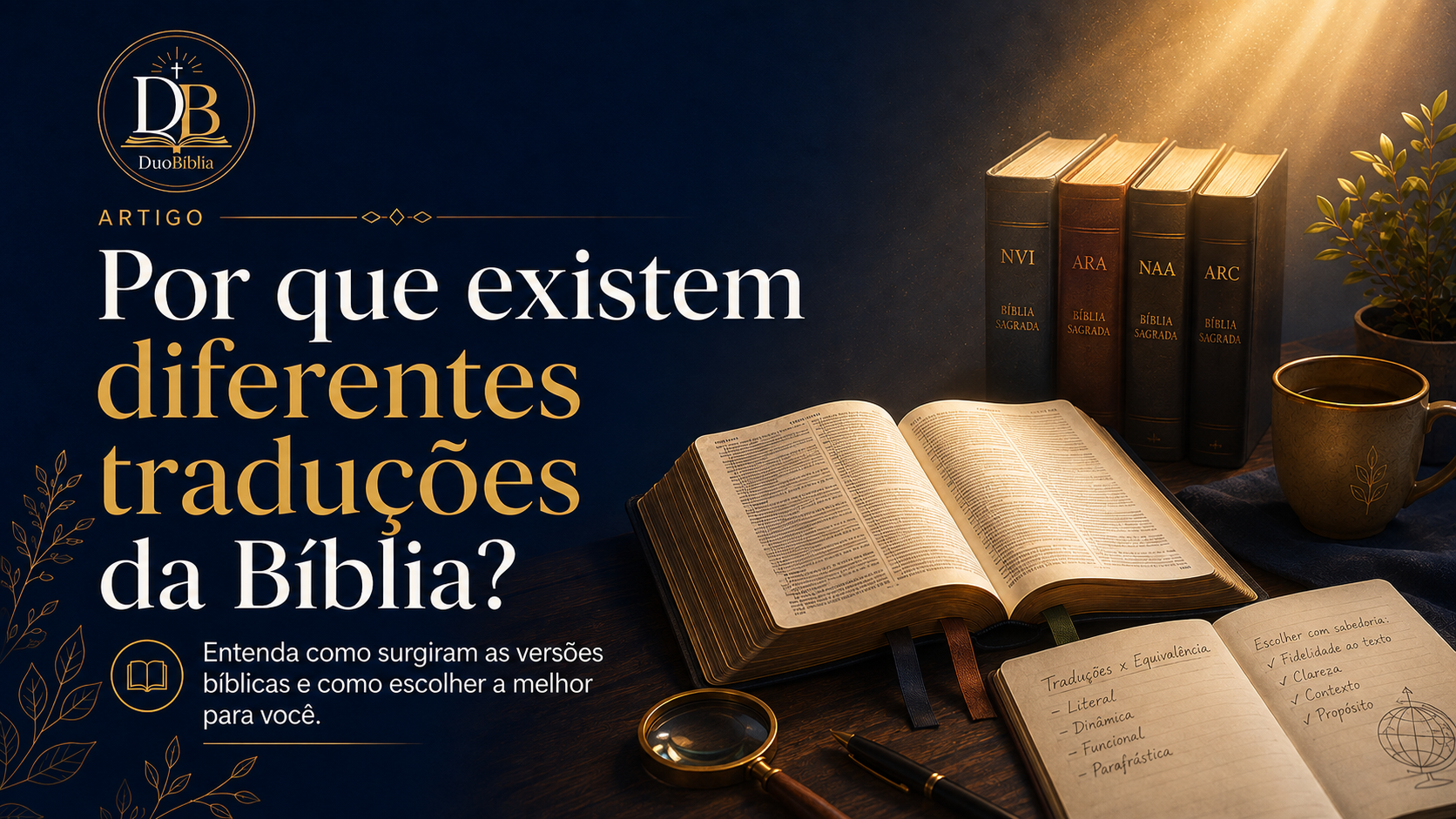 Artigo: Por que existem diferentes traduções da Bíblia?
