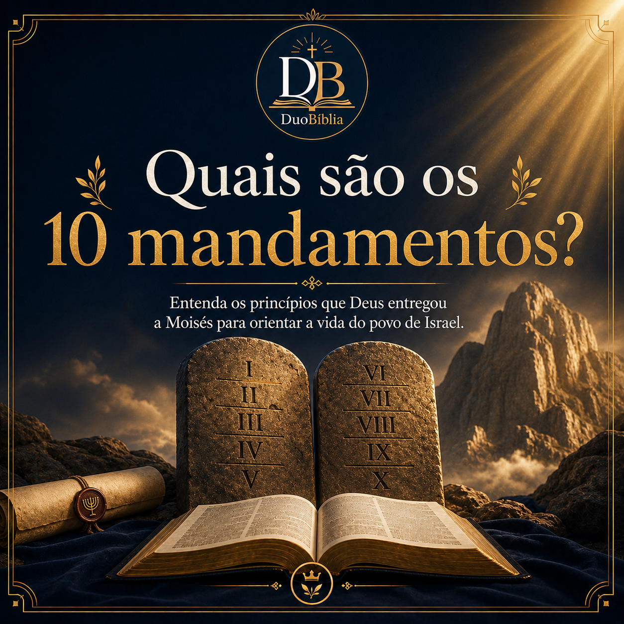 Artigo: Quais são os 10 Mandamentos da Bíblia?