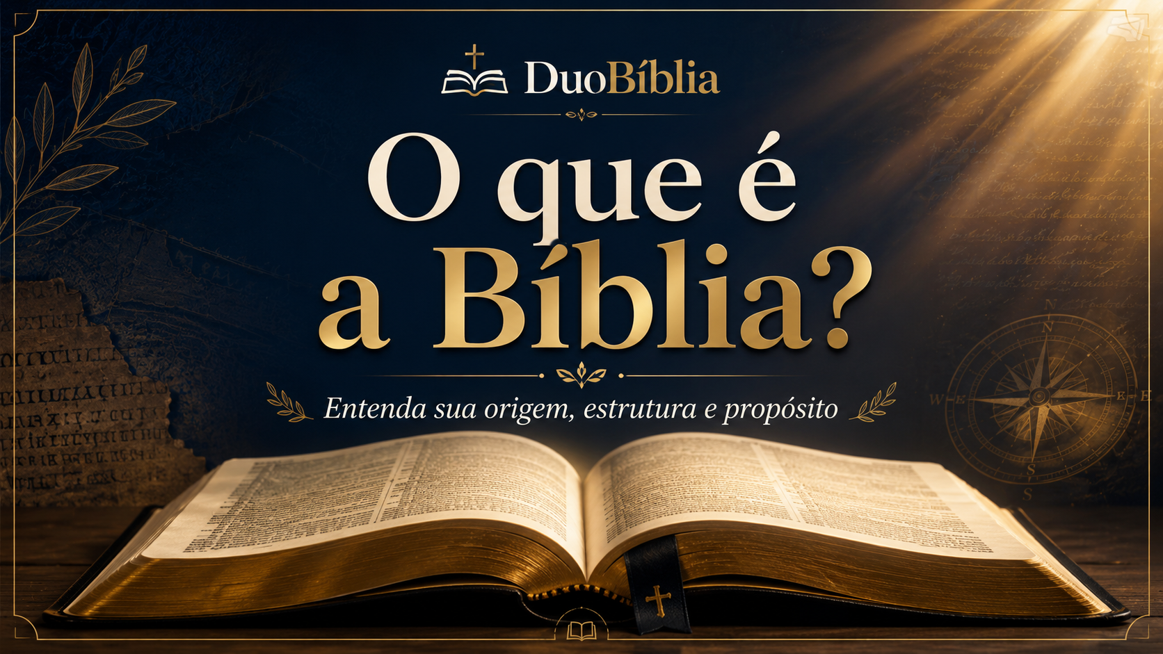 Bíblia aberta e o texto o que é a bíblia