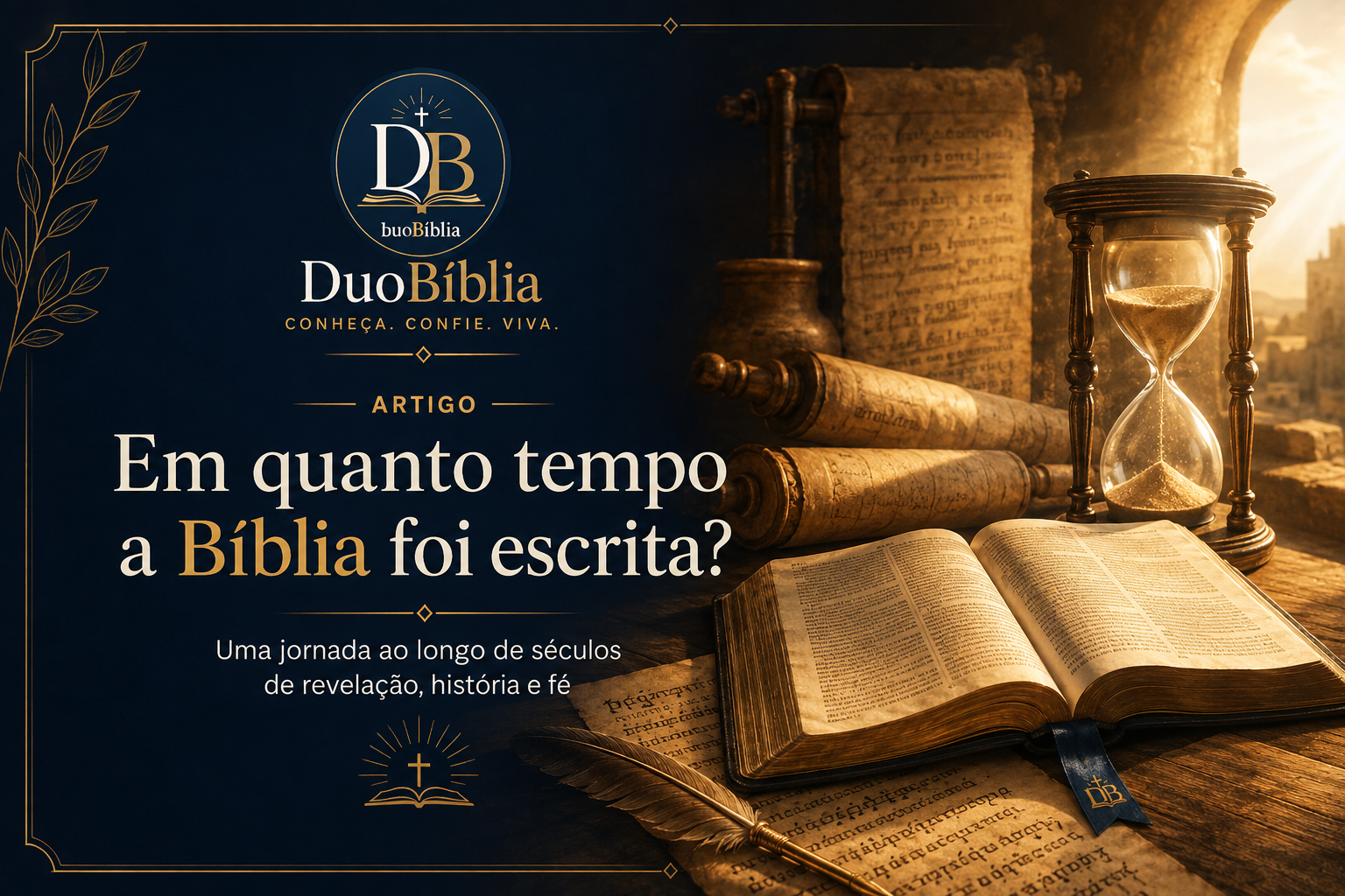 Artigo: Em quanto tempo a Bíblia foi escrita?