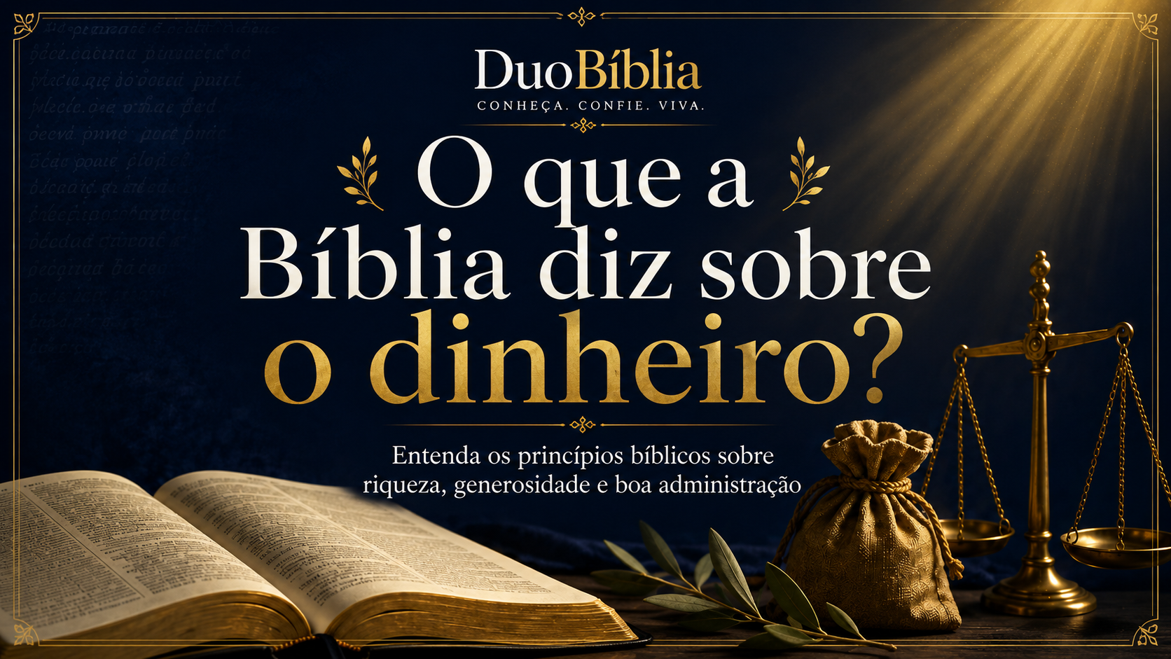 Artigo: O que a Bíblia diz sobre o dinheiro?